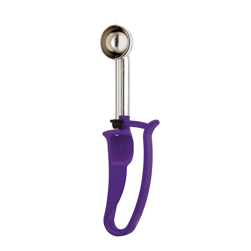 Zeroll 2040-EX Universal Extended Length EZ Disher Food Portion Control Scoop Designed for Right or Left Hand Use Dishwasher Safe, 1 9/16-Inch, Orchid - Image 4